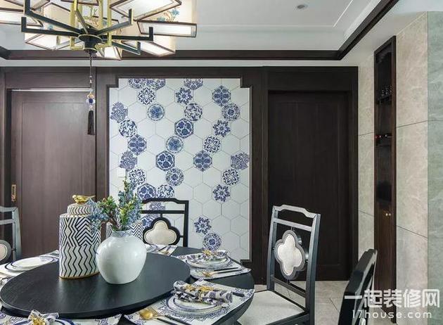 138平的新中式风大宅,无处不在的青花瓷元素好美! 138平的新中式风大宅,无处不在的青花瓷元素好美!