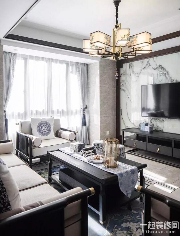 138平的新中式风大宅,无处不在的青花瓷元素好美! 138平的新中式风大宅,无处不在的青花瓷元素好美!